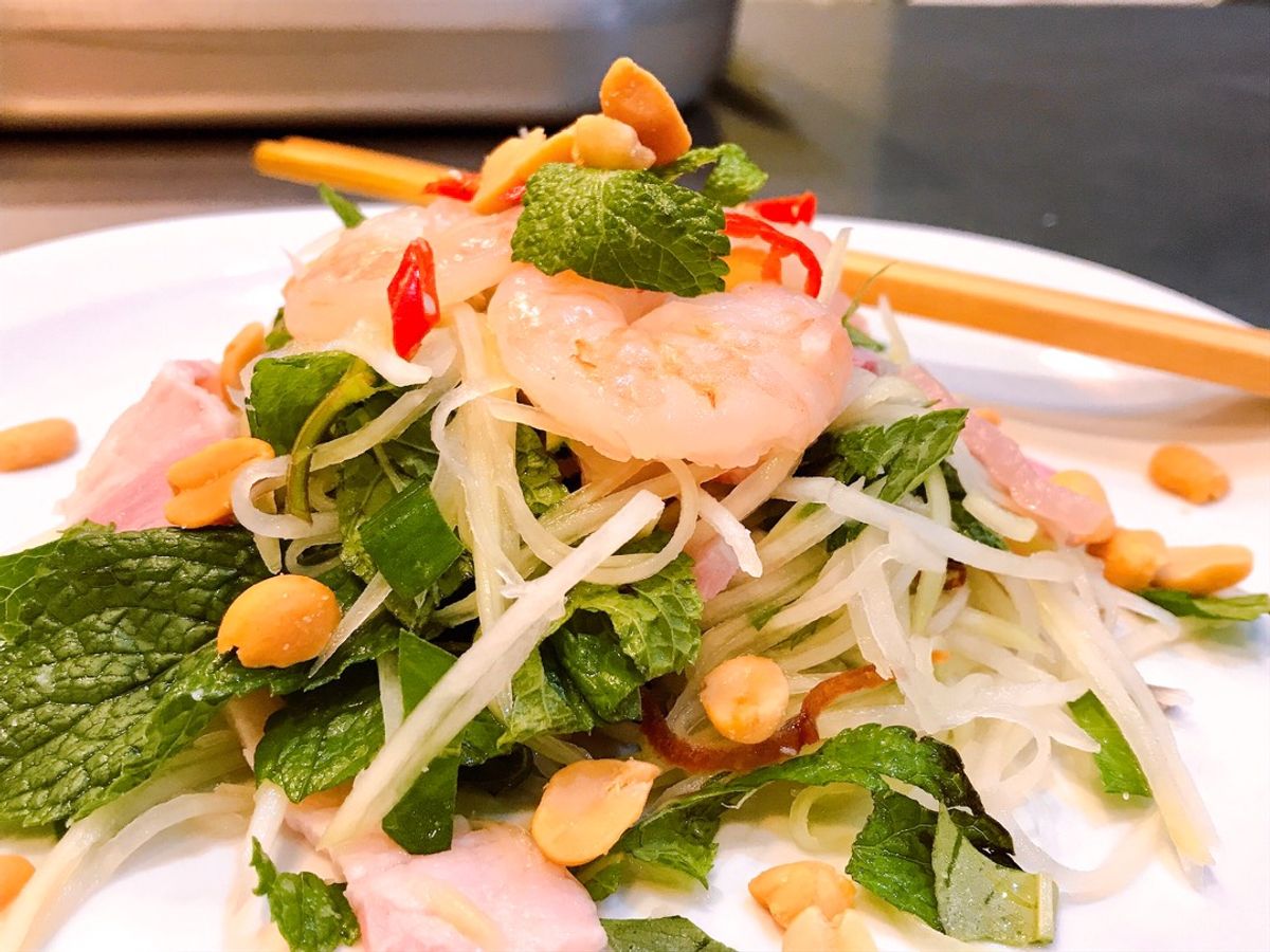 Gỏi Đu Đủ Xanh Tôm Thịt