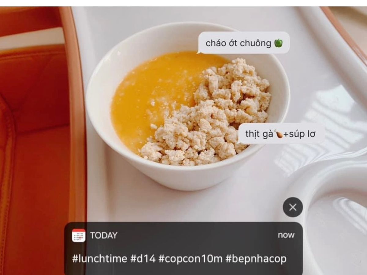 Cháo ớt chuông súp lơ 🥦 thịt gà