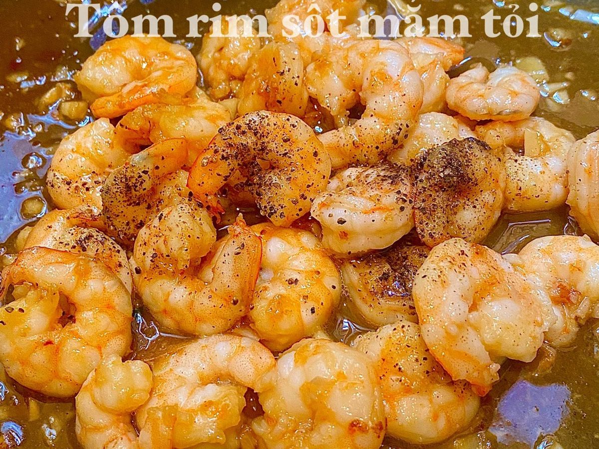 🦐Tôm rim sốt mắm tỏi
