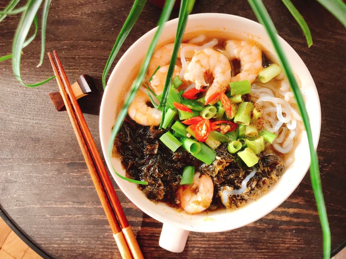 Bún Nưa Nấu Tôm & Rong Biển