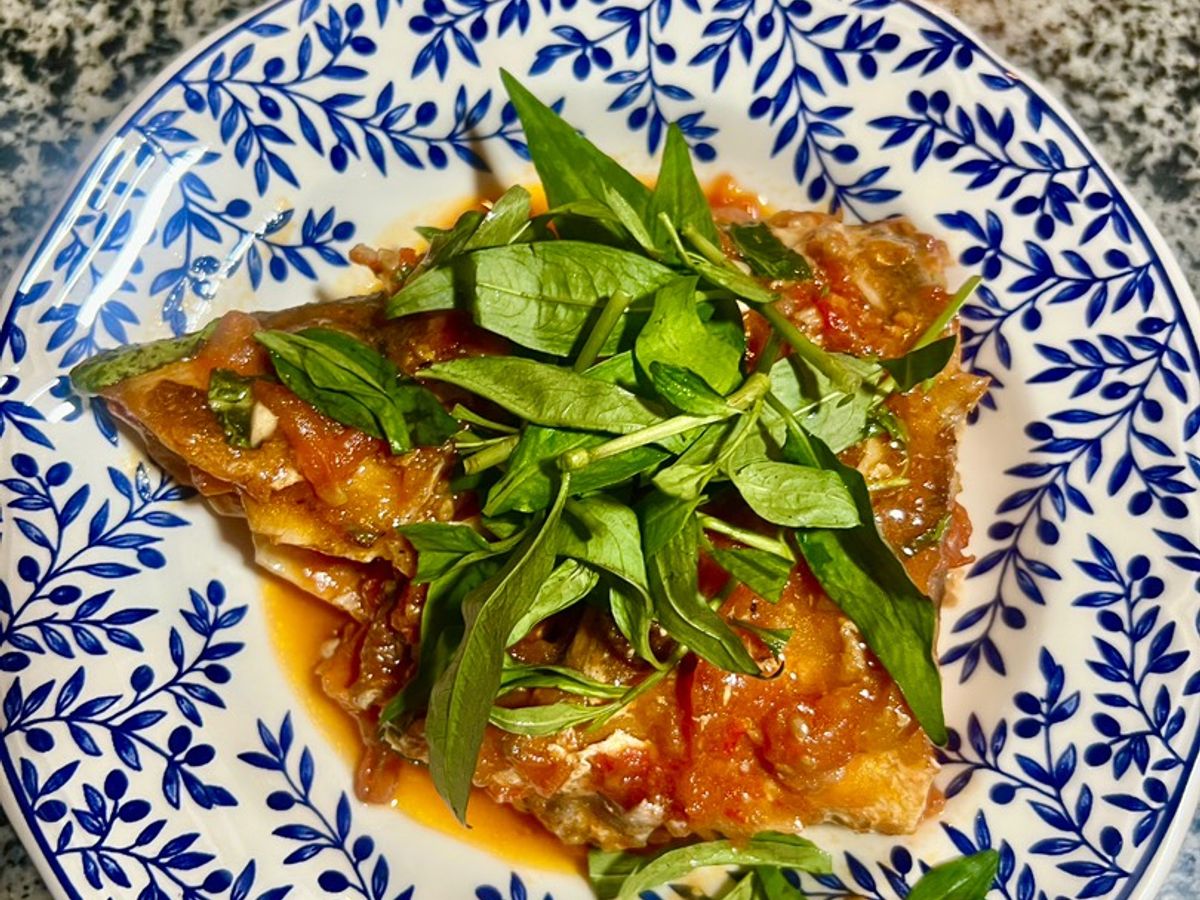 Cá Diêu Hồng Biển Và Tuộc Sốt Cà Chua