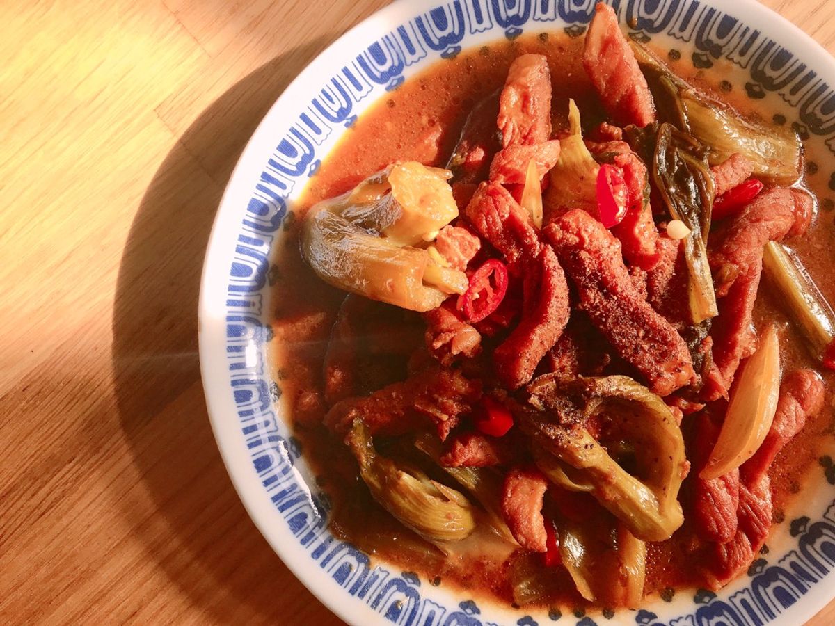 Thịt Nạc Kho Dưa Cải