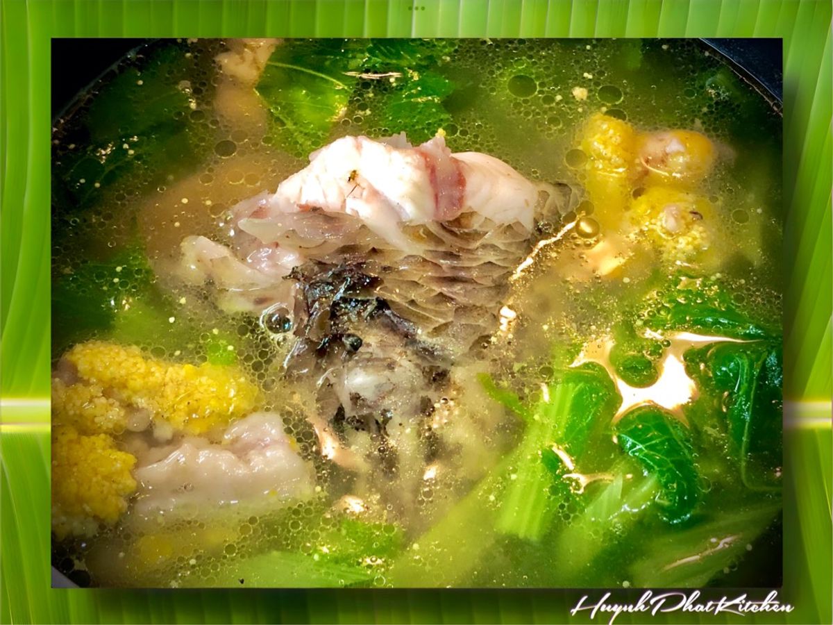 Canh Cá Lóc Nấu Cải Bẹ Xanh