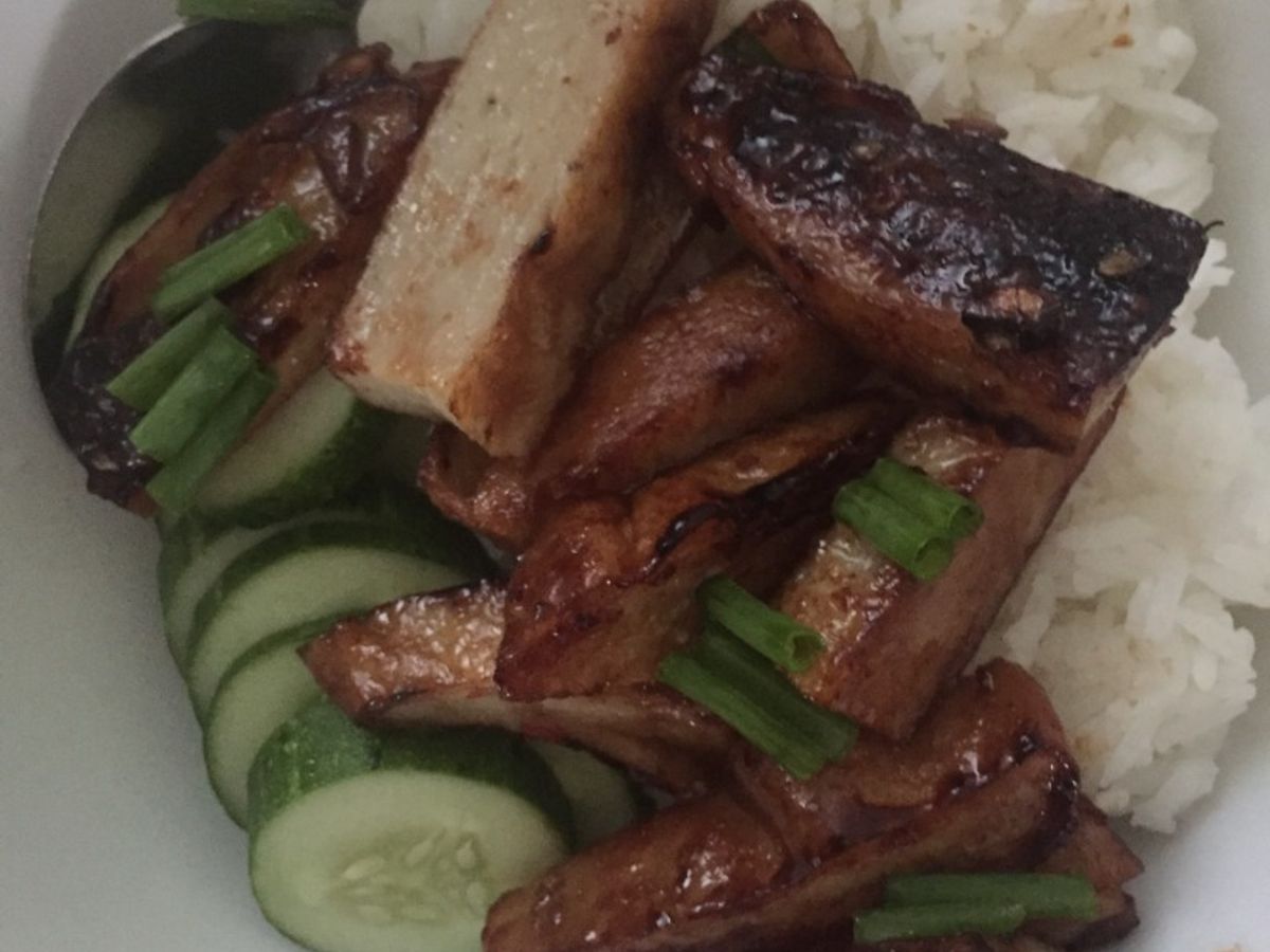 Grilled chopped fish with Fish Sauce