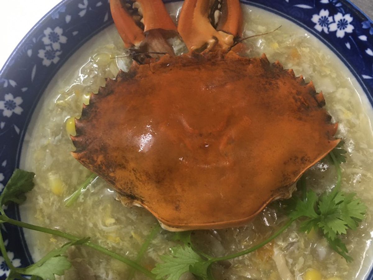 Súp cua gà nấm