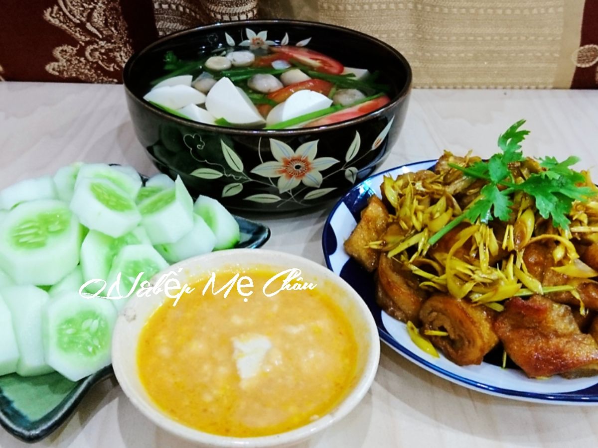Cơm nhà đơn giản mà ngon 189 (Mâm cơm chay)