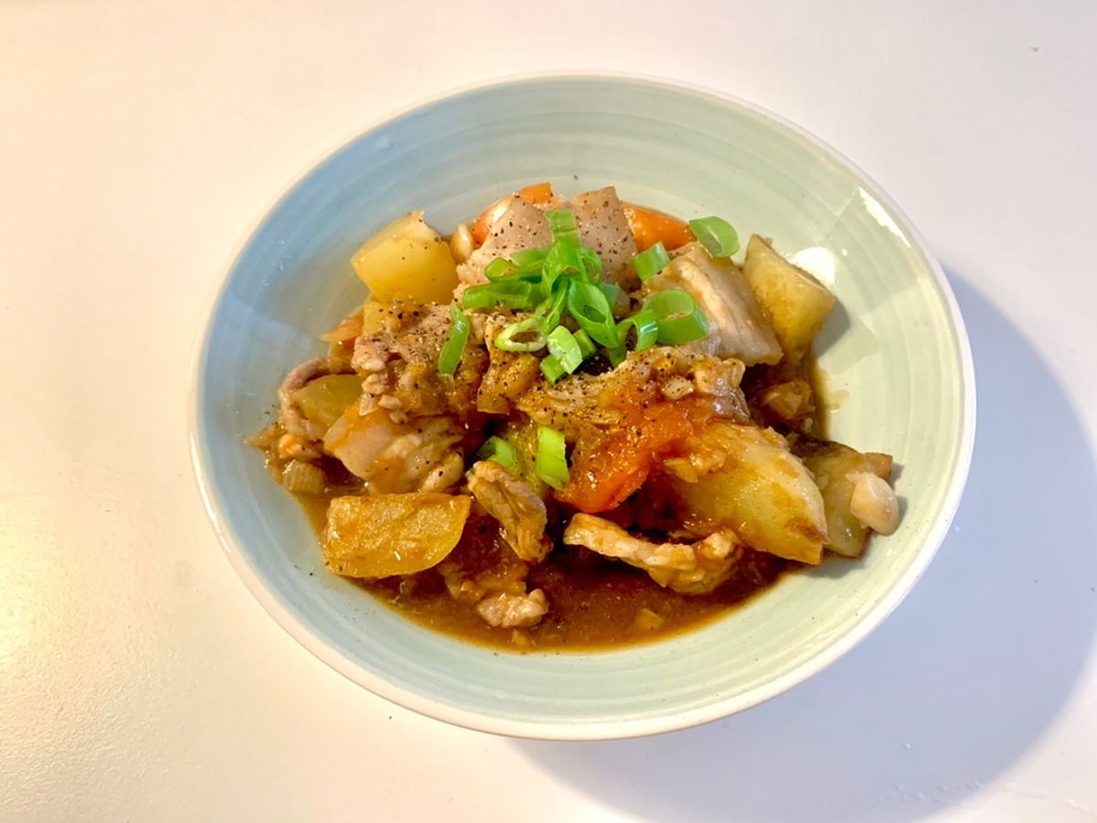 Thịt ba chỉ xào khoai tây