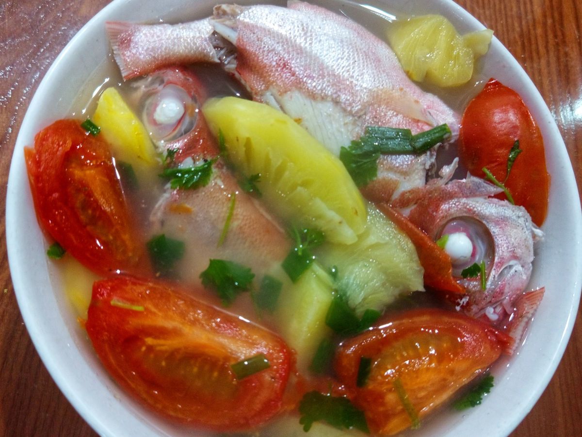 Canh cá sơn thóc nấu ngọt