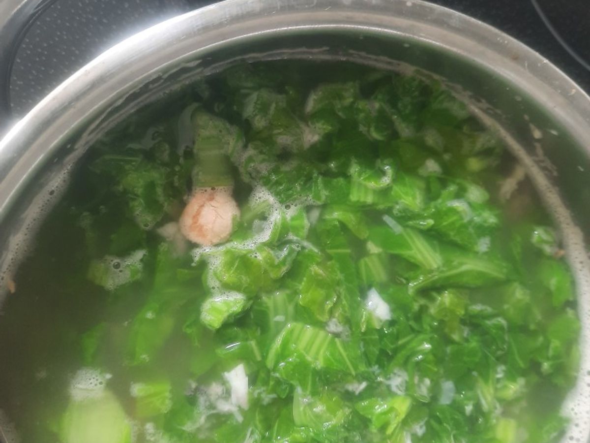 Canh cải cá mú