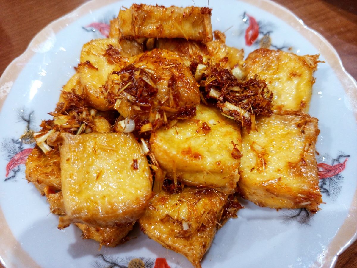 Đậu hũ chiên sả