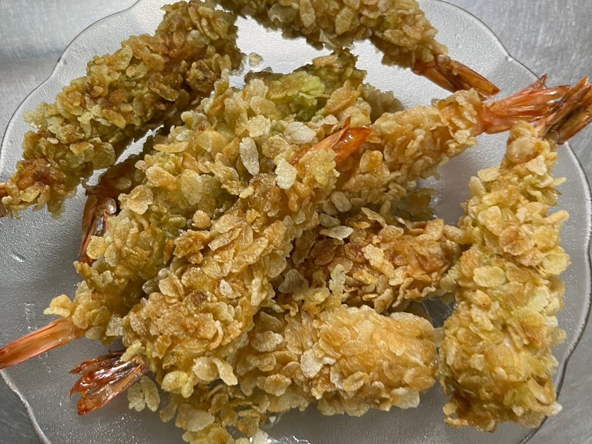 Tôm chiên cốm