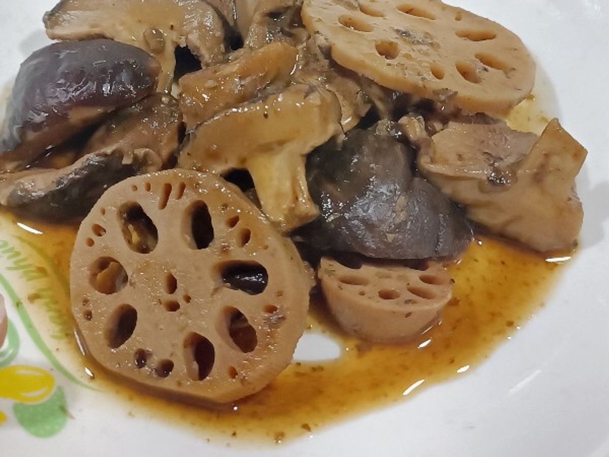 Nấm mỡ nâu kho chay