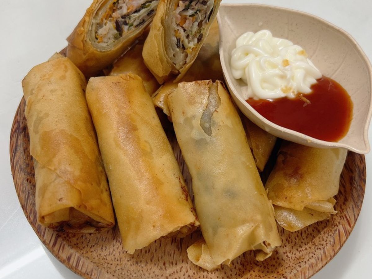 Chả giò thịt tôm và rau củ