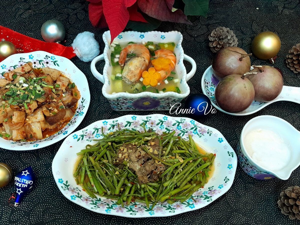 Bữa cơm trưa đủ đầy