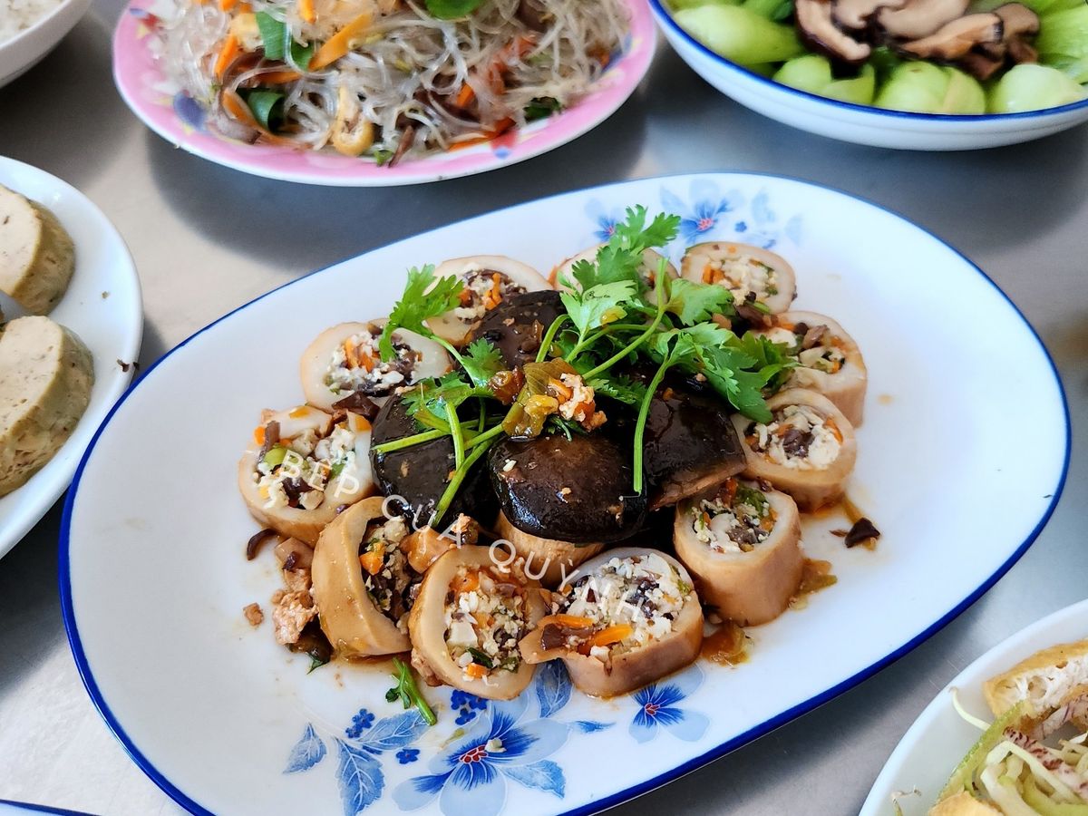 Nấm Đùi Gà Nhồi Chay