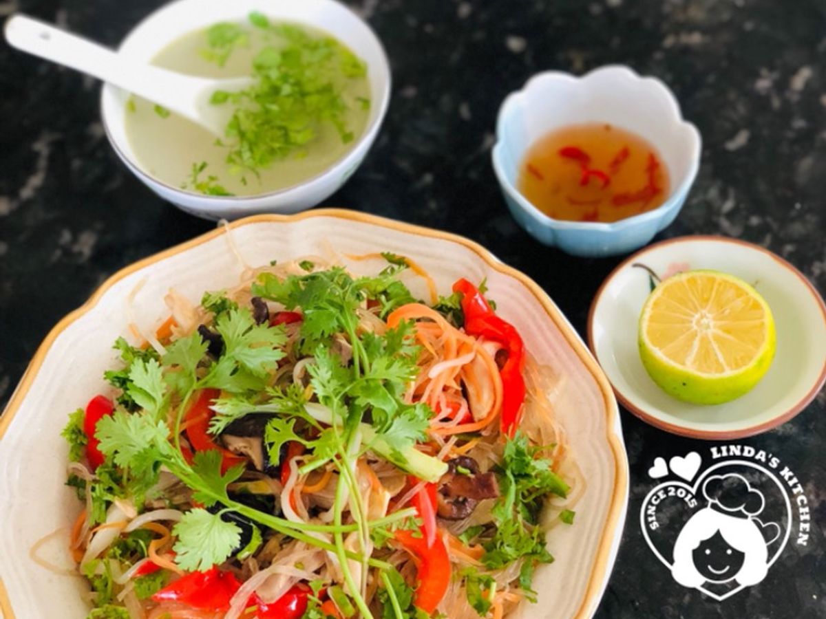 Miến xào thịt gà