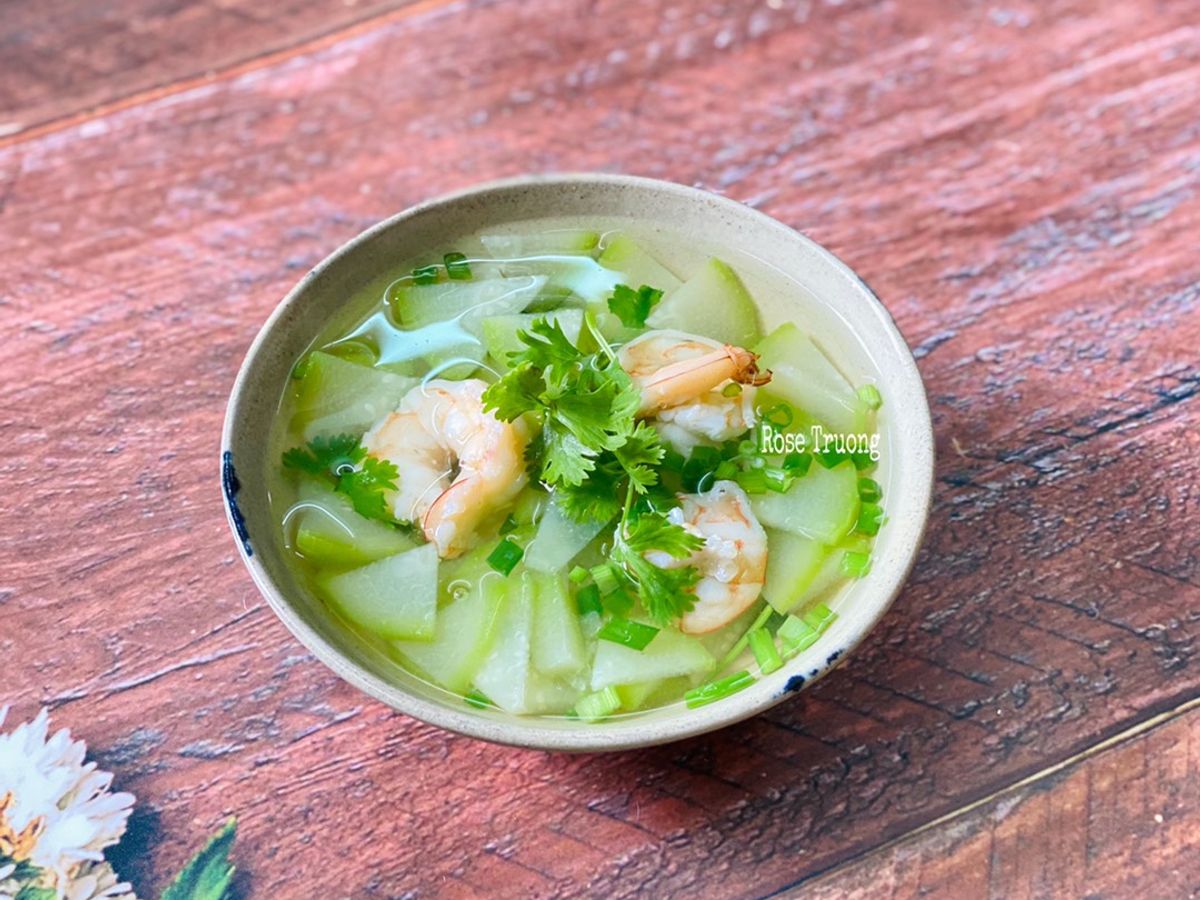 Canh Bí Chanh Nấu Tôm