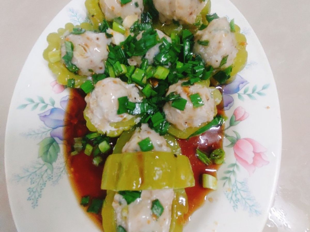 Khổ qua nhồi cá thác lát