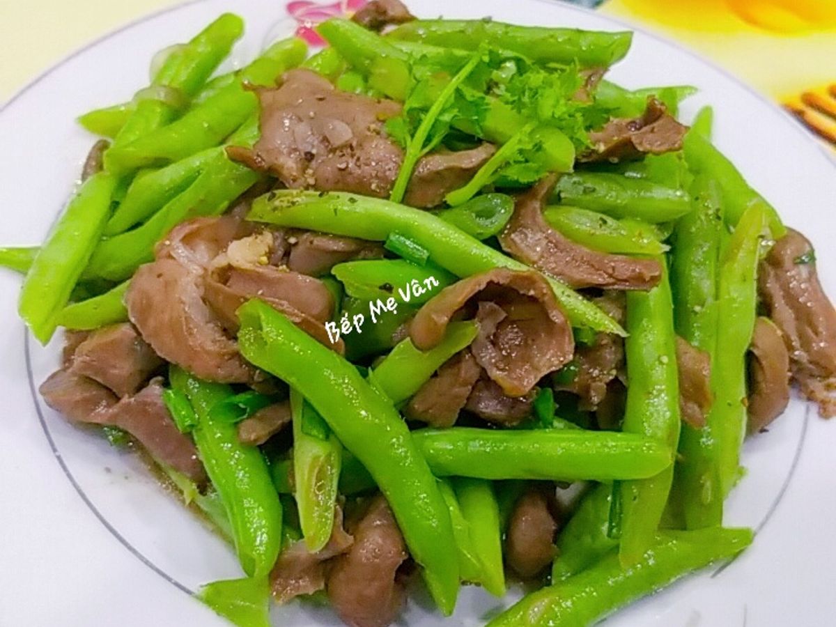 Tim heo xào đậu cô ve