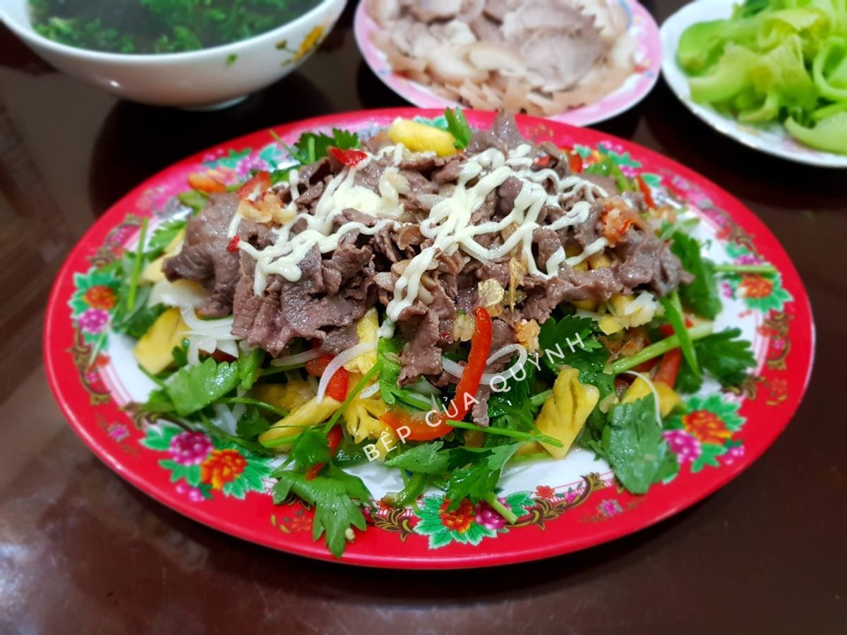 Salad ớt chuông thịt bò