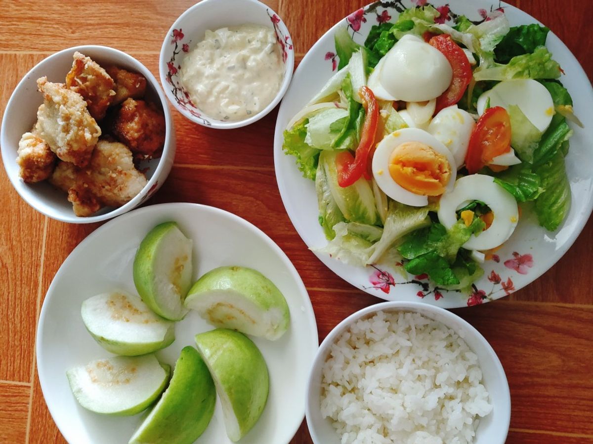 Bữa cơm 1 người ăn