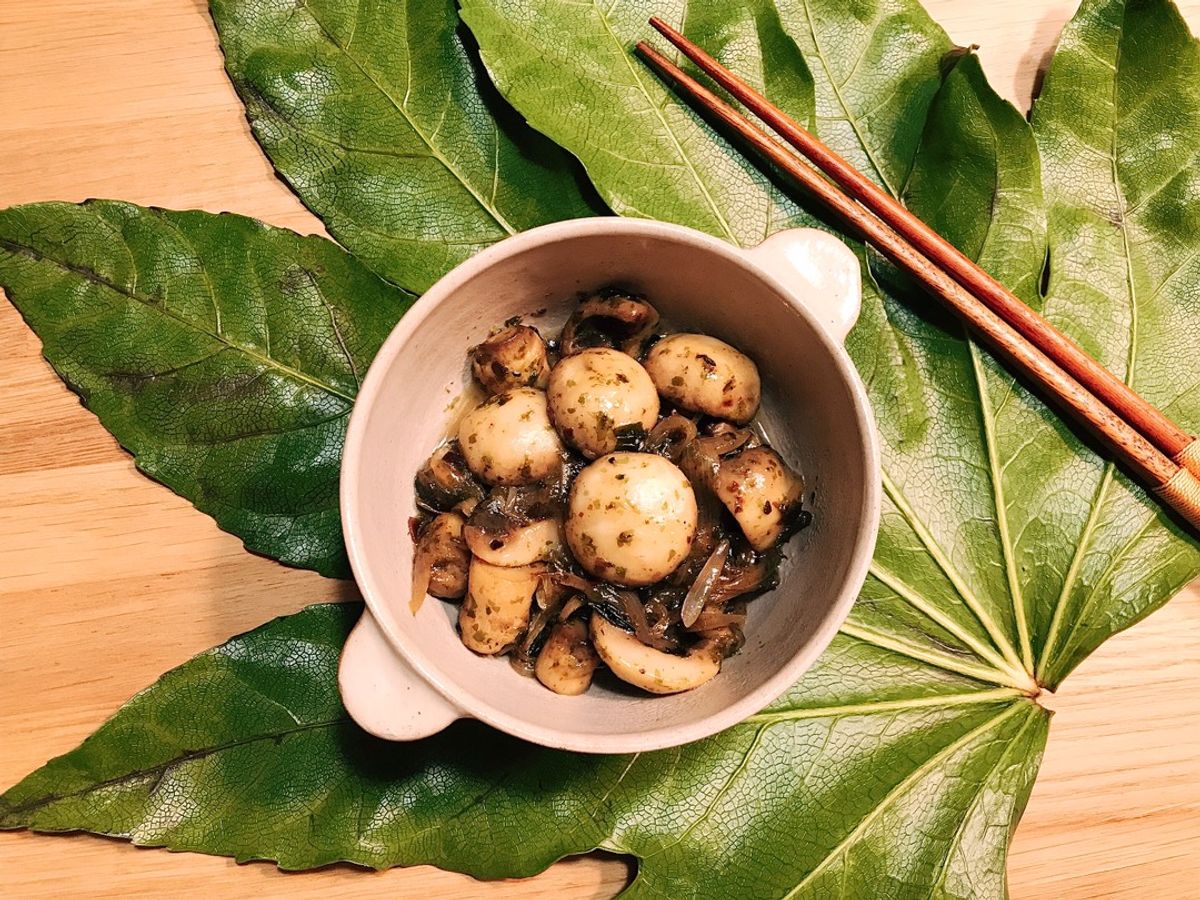 🌱 Nấm Mỡ Kho Rong Biển Chay (Vegan)