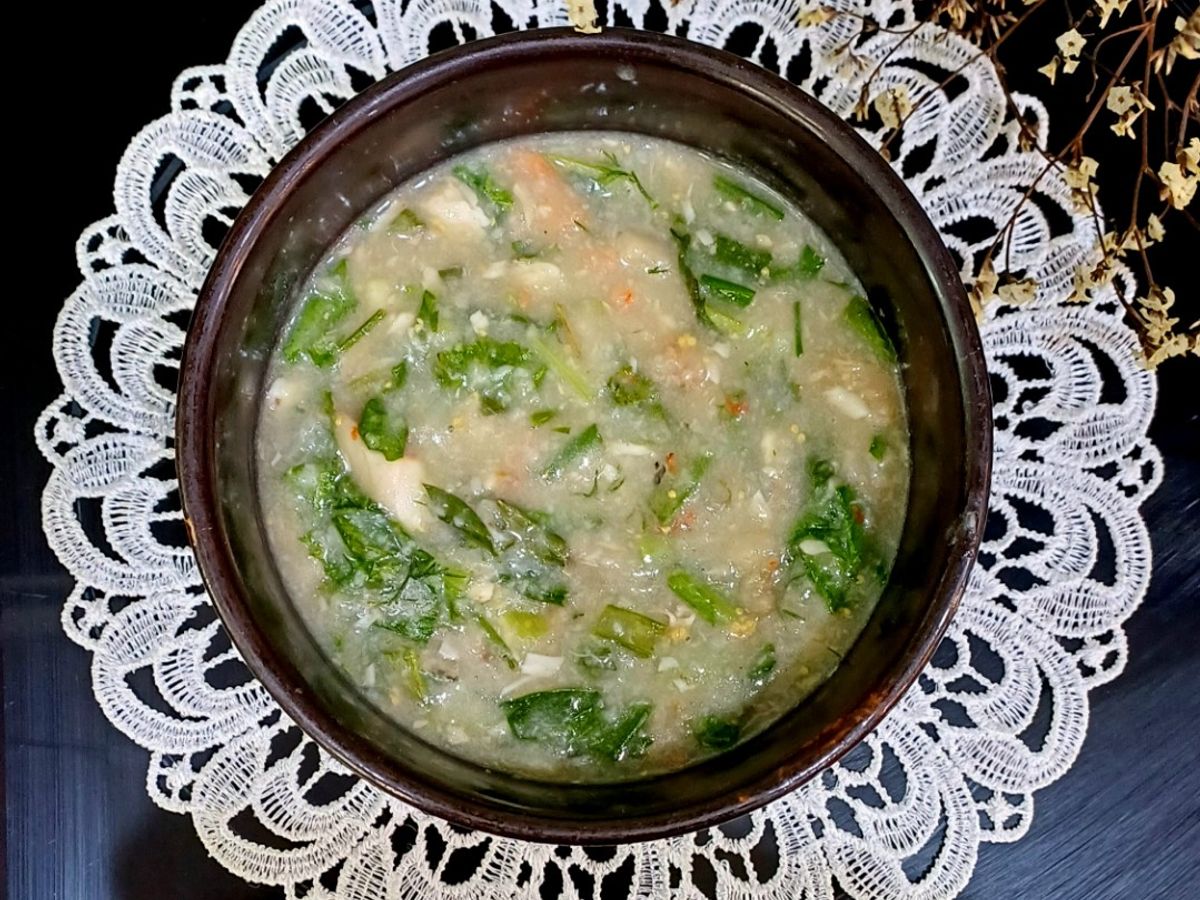 Canh củ nấu cá quả, tôm