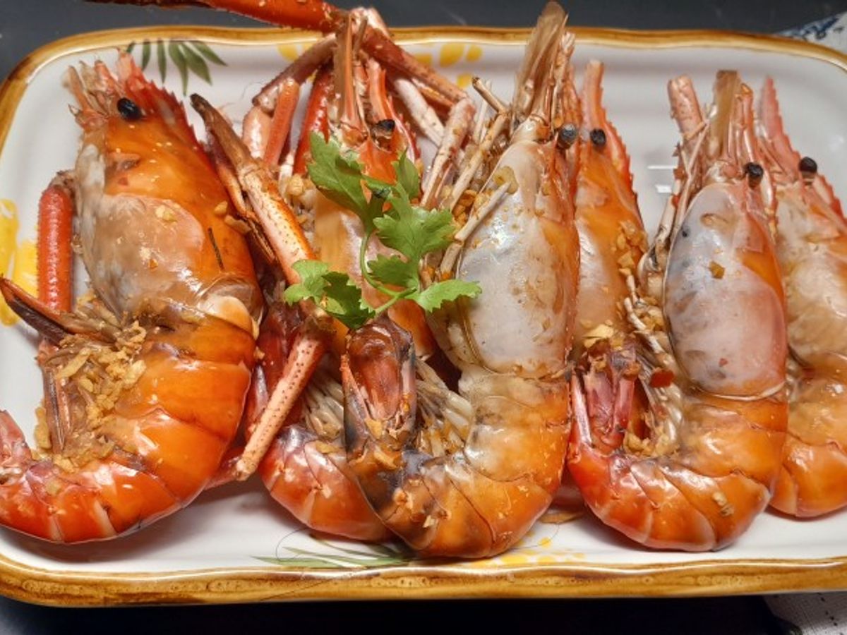 Tôm càng xanh nướng muối ớt