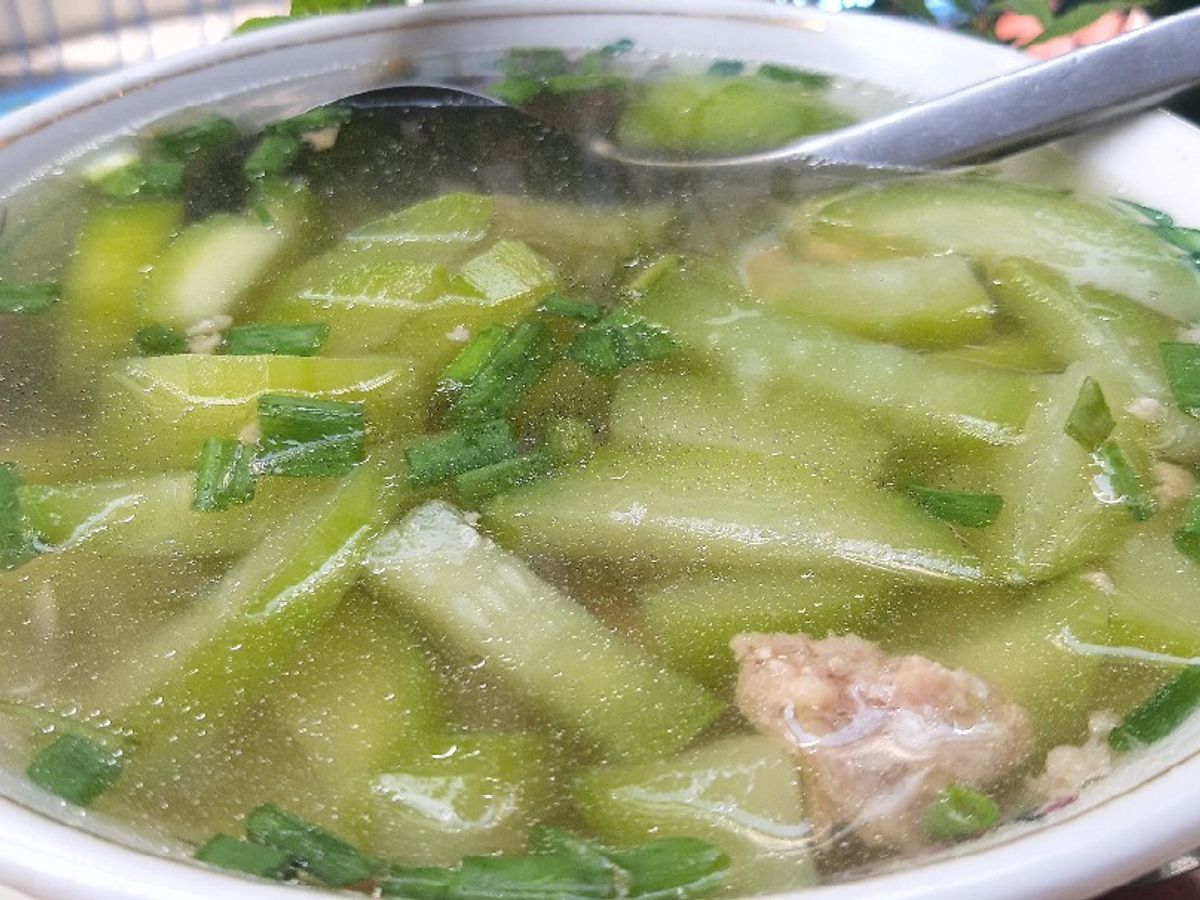 Canh bí xanh thịt xay
