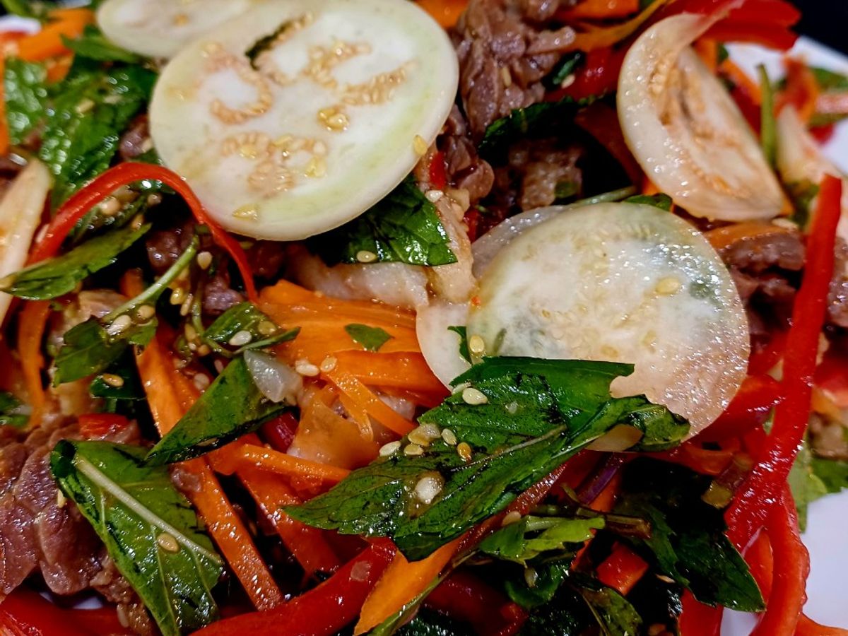 Gỏi bò cà nổ