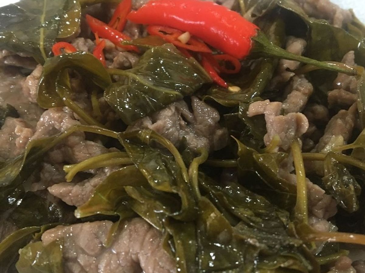 Thịt bò xào lá giang