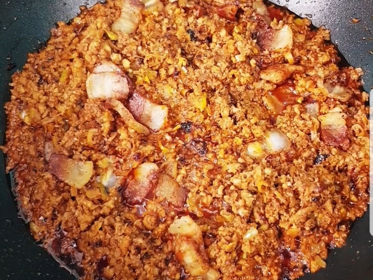 Mắm tép chưng thịt bao ngon ngày đông