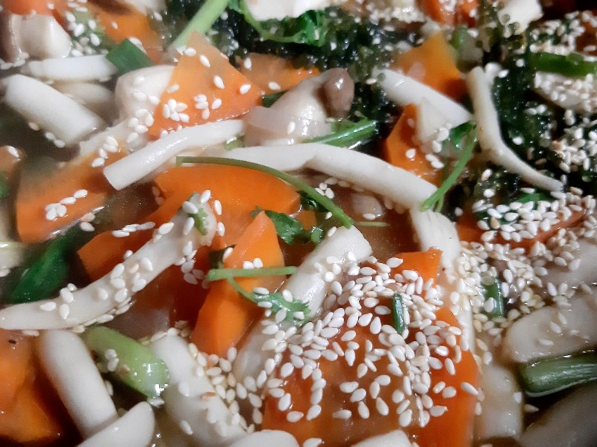Nấm xào rong nho