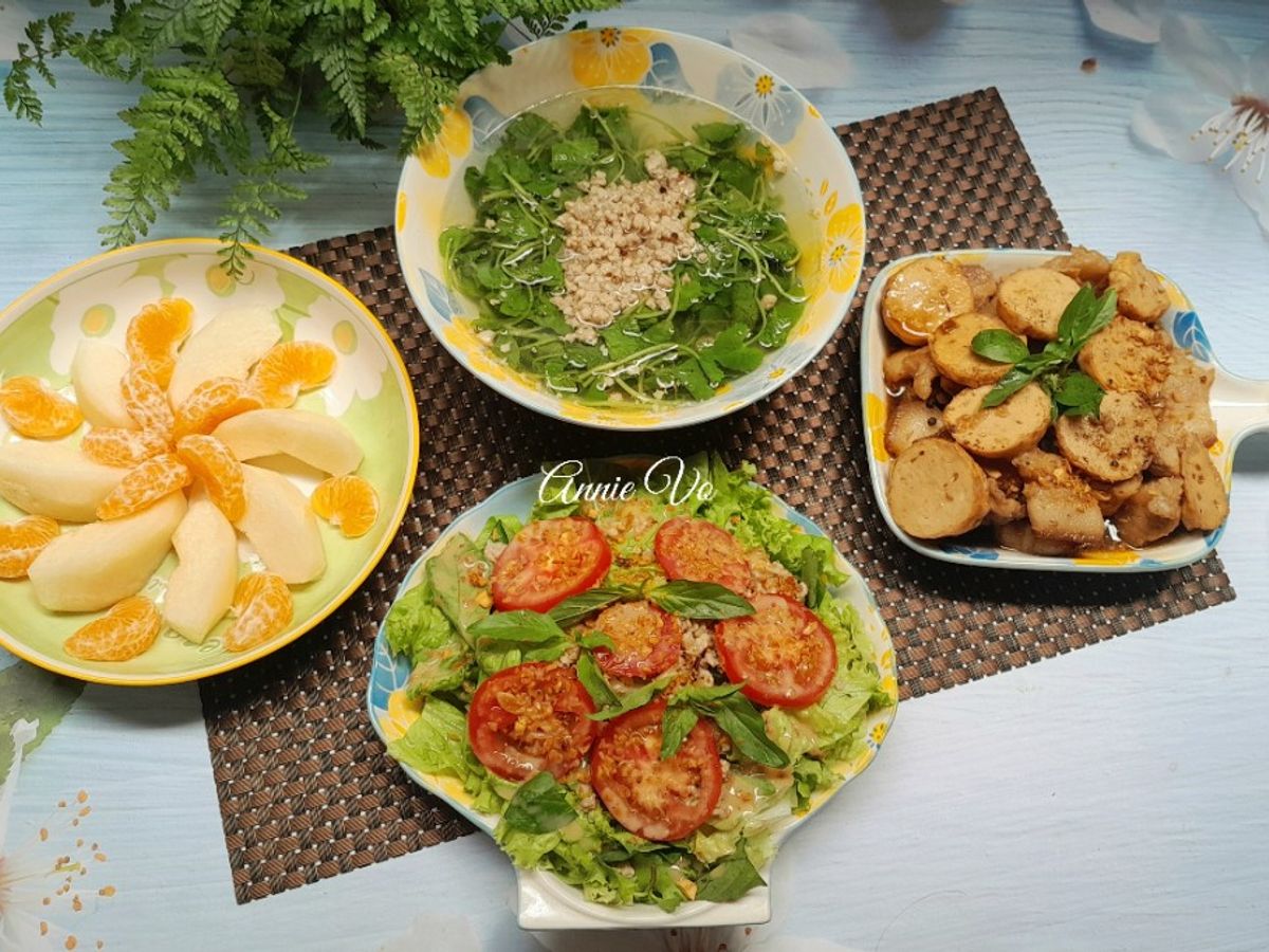 Cơm nhà 3 món đơn giản ngày nắng