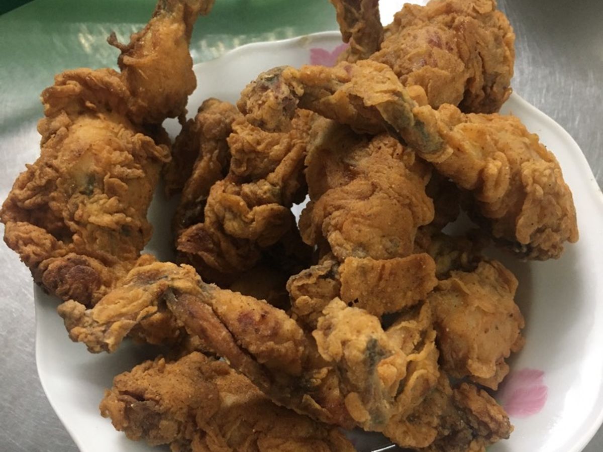 Ếch chiên cay