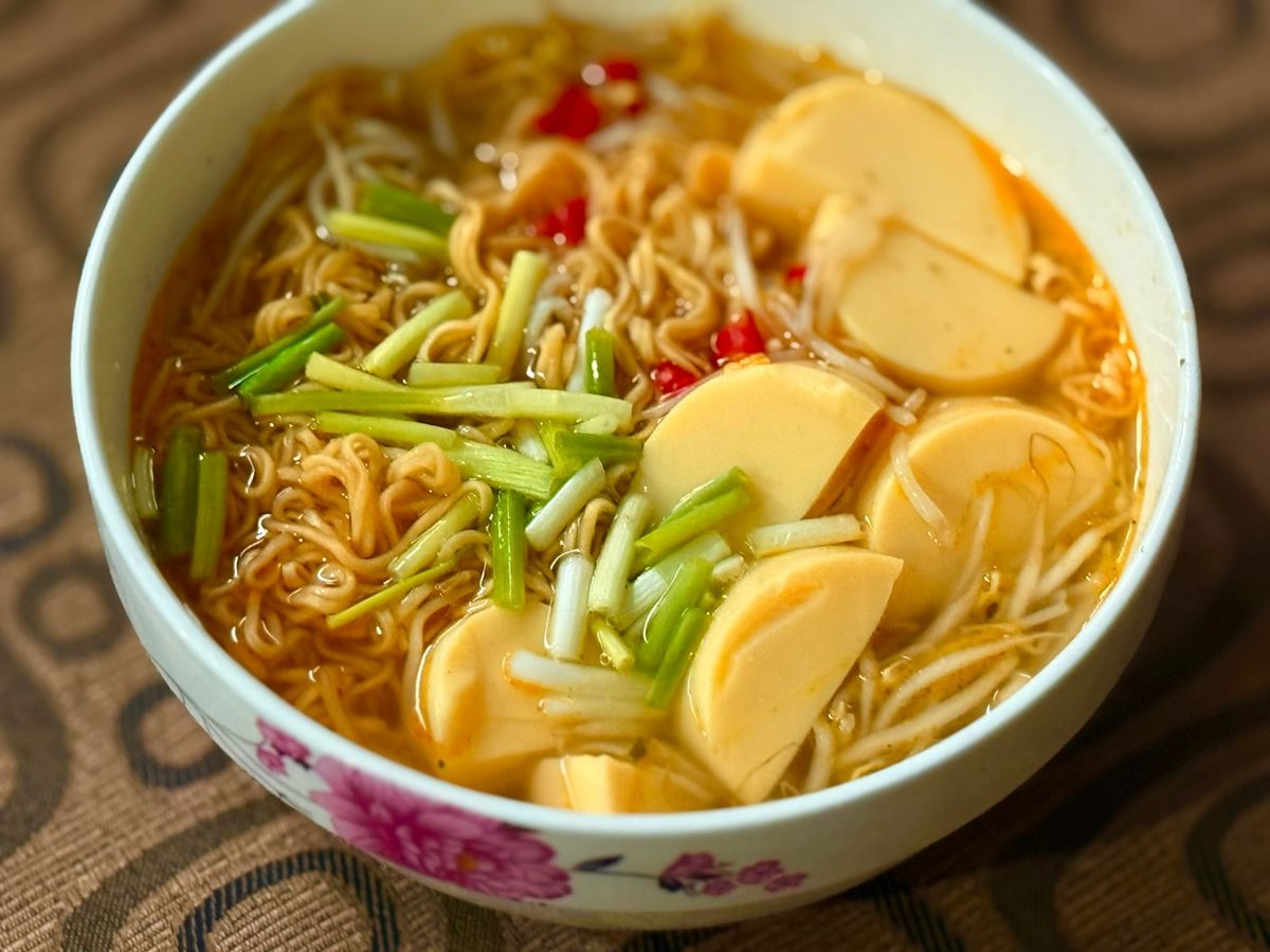 💚 Mì Gói Nấu Giá & Đậu Hủ Trứng