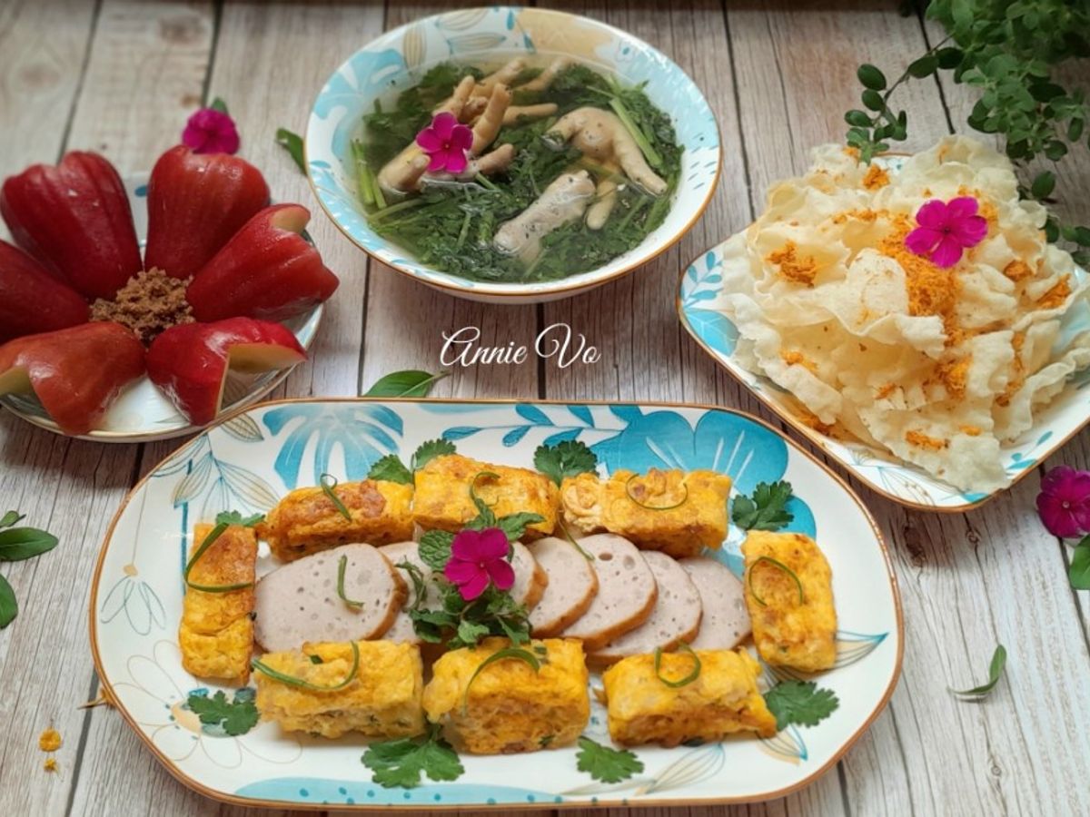 Bữa cơm nấu nhanh với món trứng cuộn