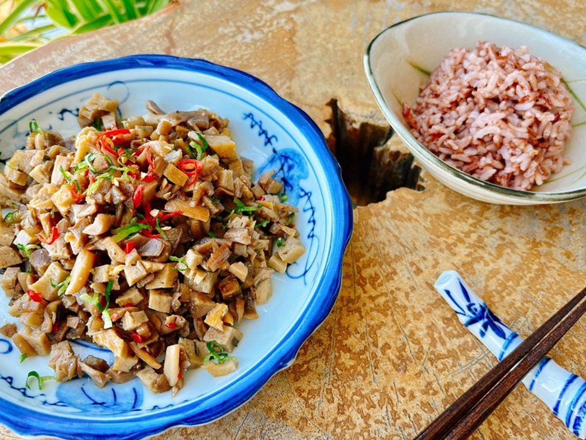 Nấm, ngưu bàng xào mặn| Món chay thường ngày