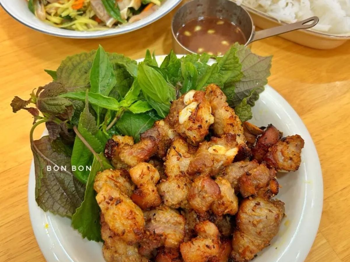 Ba Chỉ Nướng Riềng Mẻ Mắm Tôm