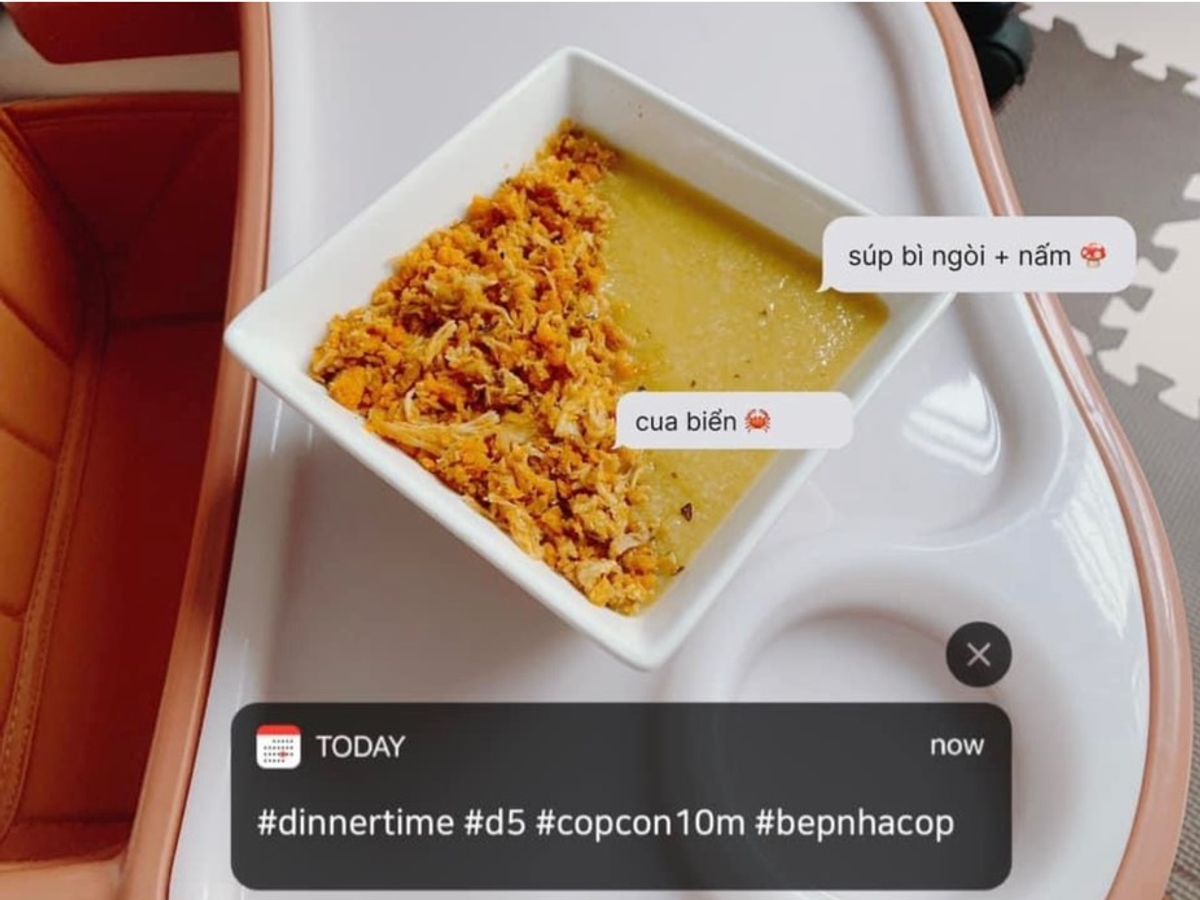 Súp cua biển 🦀 bí ngòi nấm