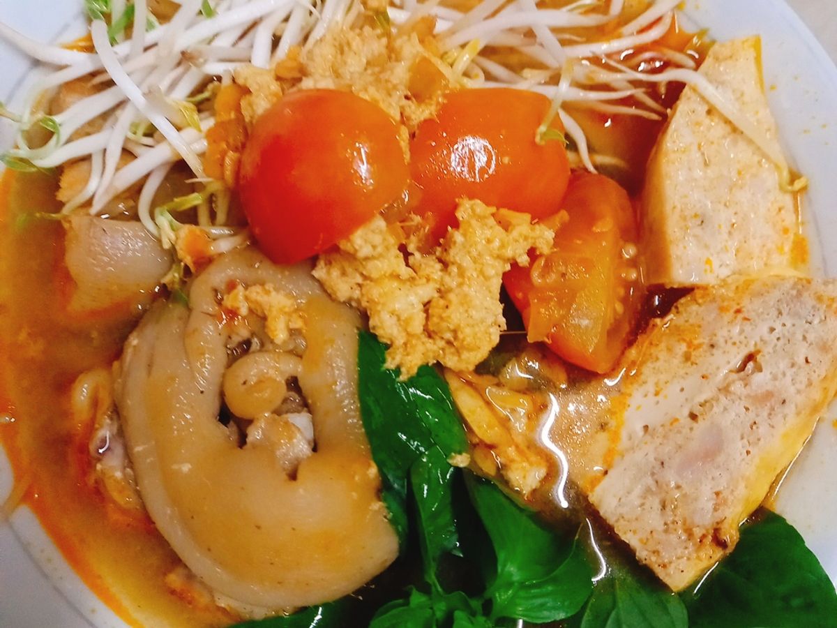 Bún riêu tôm khô