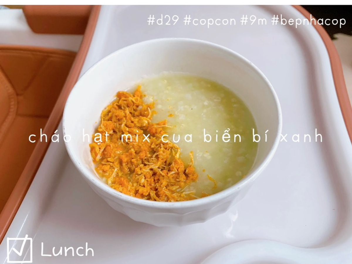 Cháo cua biển 🦀 bí xanh