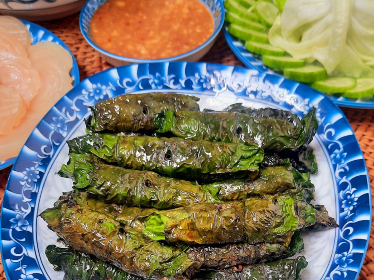 Thịt bò nướng lá lốt