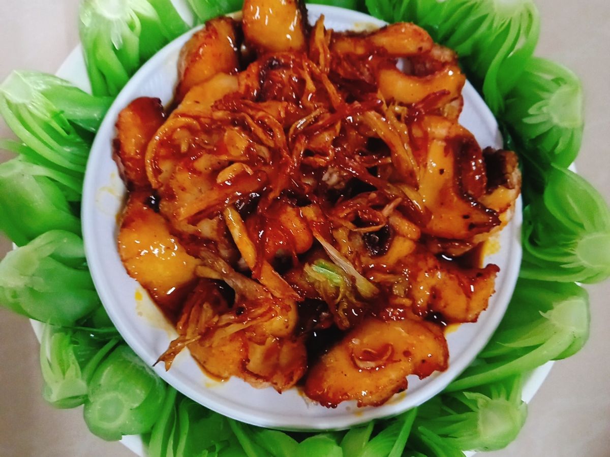 Phi lê cá lóc sauce dầu hào