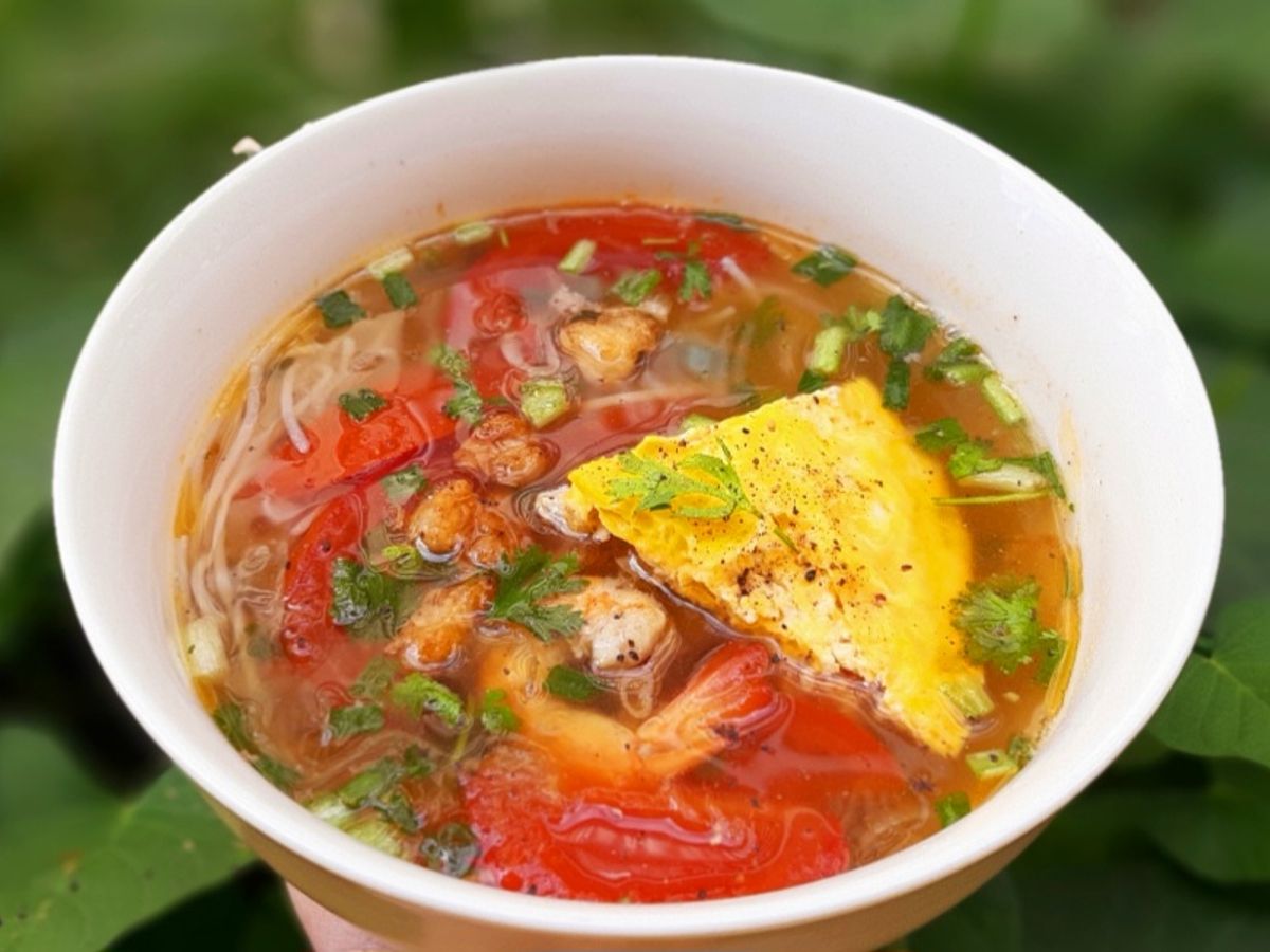 Bún riêu tôm khô