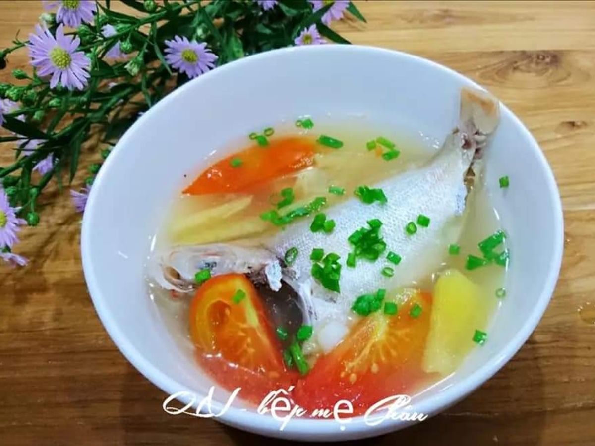 Canh cá sơn thóc / cá bã trầu nấu thơm cà chua