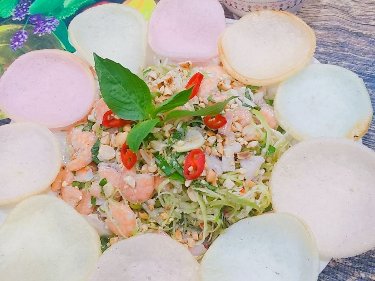 Hoa Chuối Hột Trộn Tôm