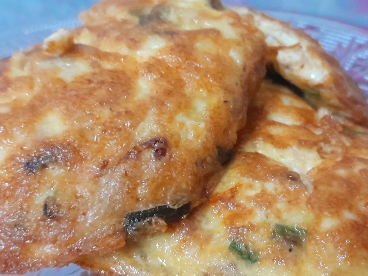 Trứng chiên nấm sò nâu