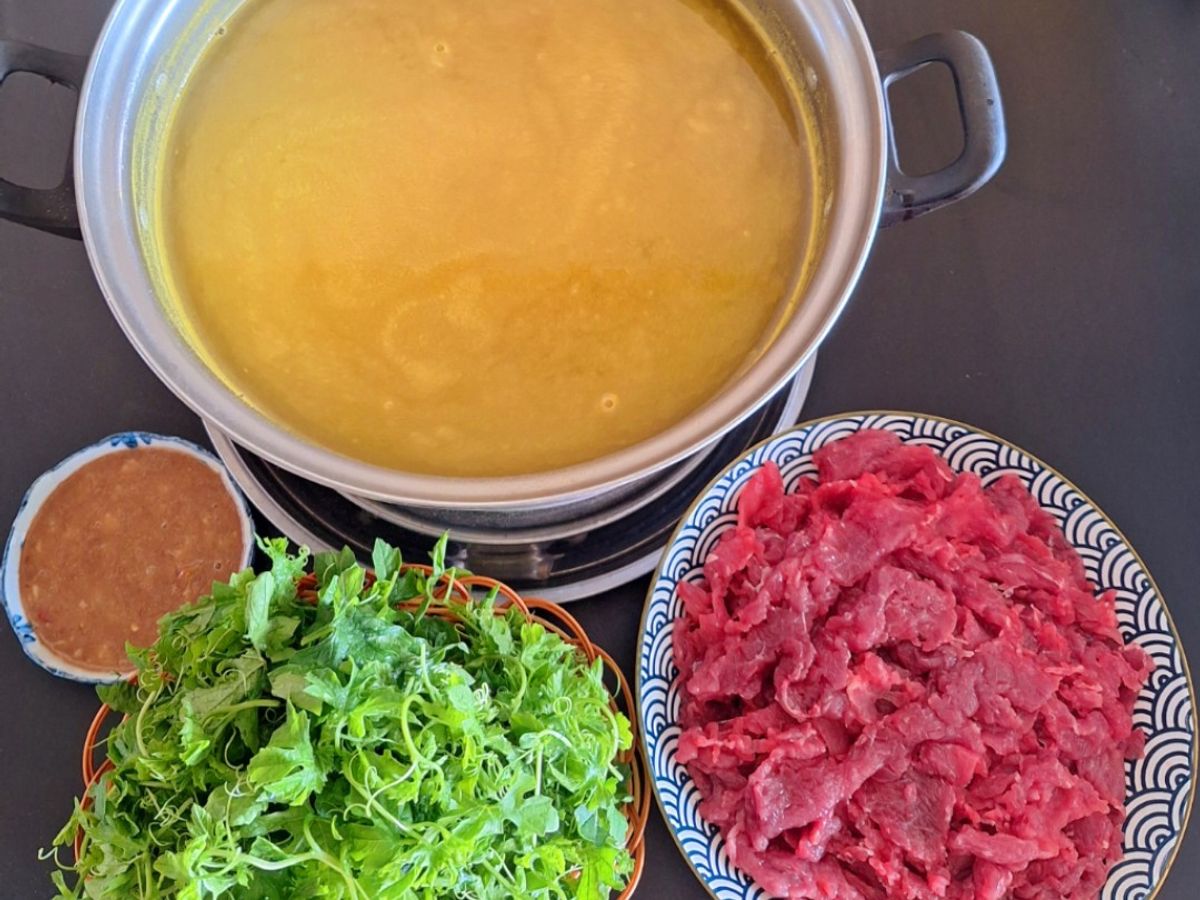 Bò nhúng chanh dây