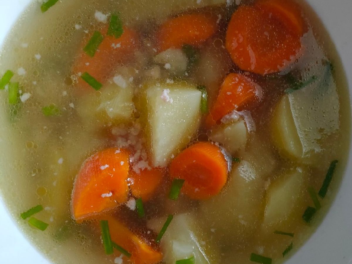 Canh thịt băm nấu cà rốt